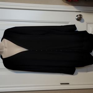 Merokeety Black Front Snap Sweater